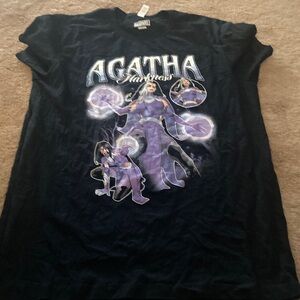 Marvel womans Black and Purple Agatha T-Shirt